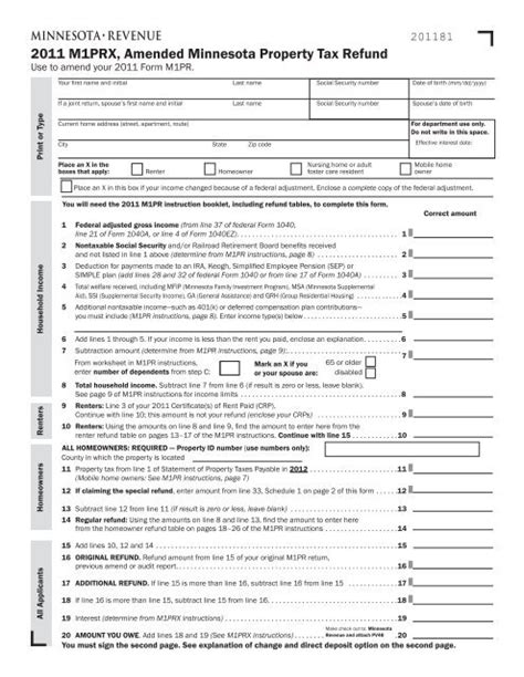 wheres my refund minnesota|minnesota property tax refund table.
